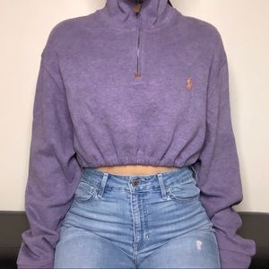 POLO RALPH LAUREN Crop Quarter Zip